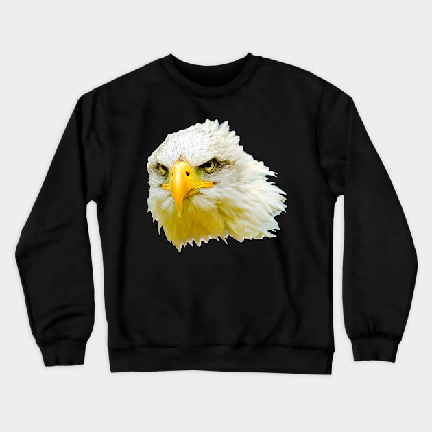 Not amused Bald Eagle Crewneck Sweatshirt by dalyndigaital2@gmail.com